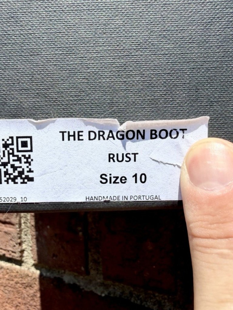 Taft The Dragon Men Boots Size 10 Rust Brown Textured Leather Cap Toe Nib 952029 — image 4 of 8